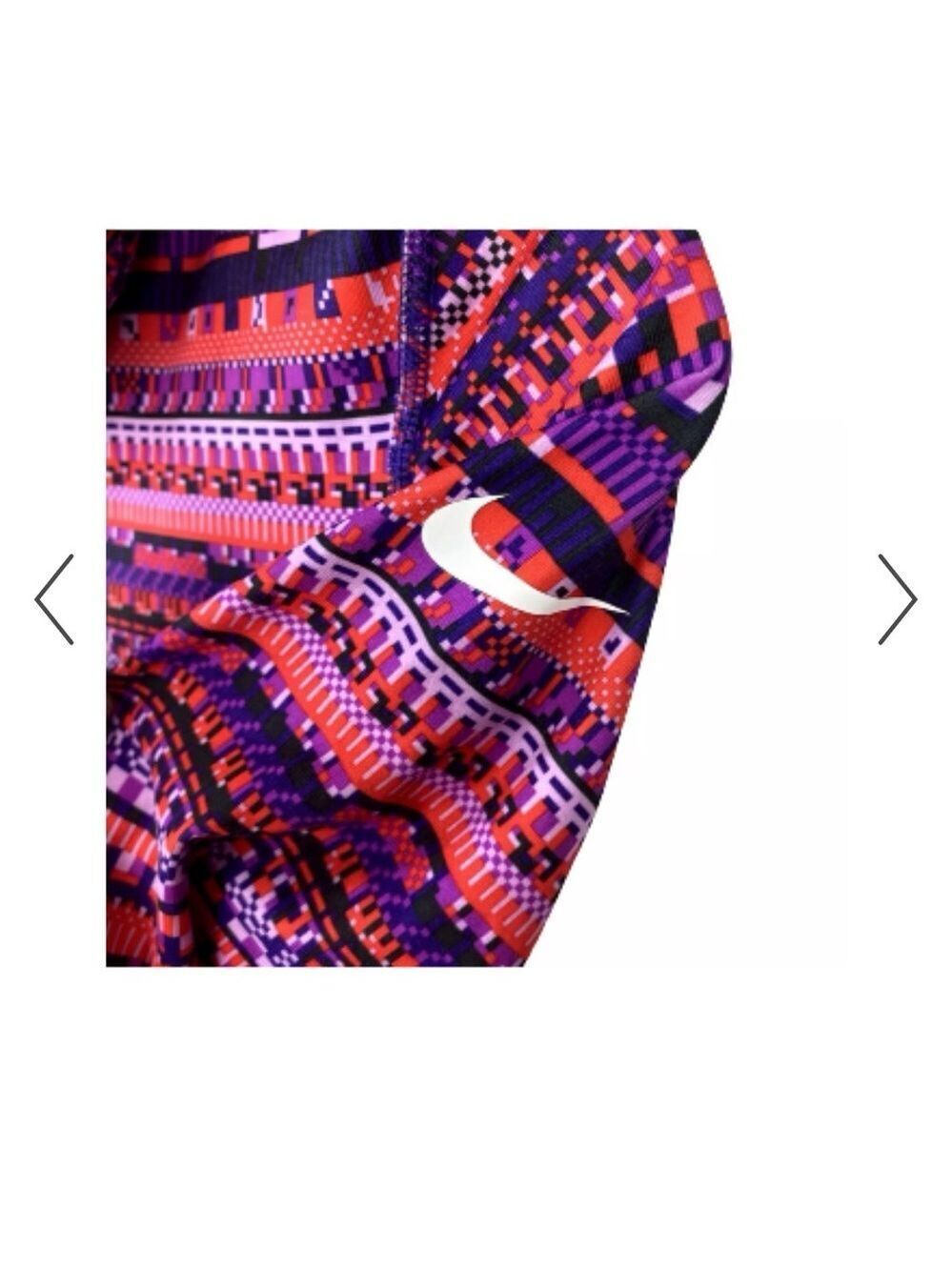 Nike Pro Dri-FIT Patterned Training Top - Pink, Red & Purple - Picture 5 of 6